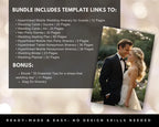 All-in-One Wedding Planner Bundle-Editable Canva Templates (Itinerary, Seating Plan, Cards & More)